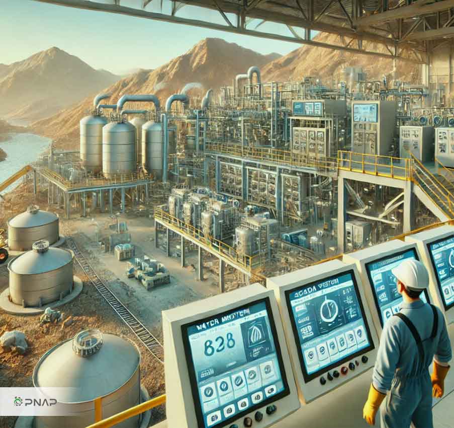 پروژه سیستم اتوماسیون و مانیتورینگ واحد آبرسانی مجتمع مس شهر بابک شرکت ملی مس ایران